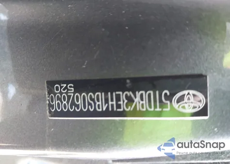 2011 Toyota Highlander Se V6 z USA, uszkodzony, nr VIN 5TDBK3EH1BS062896